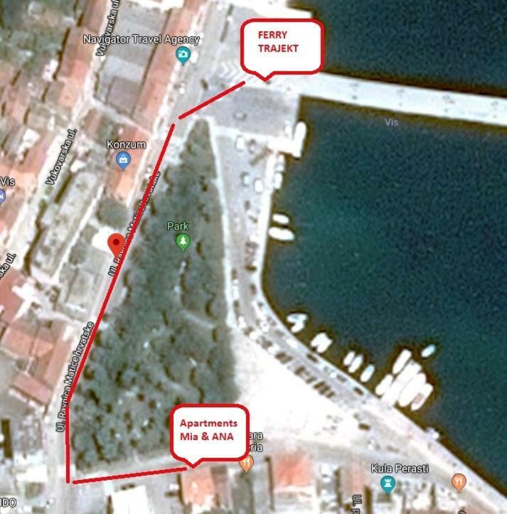 Studio Apartments Ana & Mia Vis Ngoại thất bức ảnh